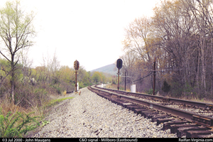 C&O Railway signals: Millboro (EB)